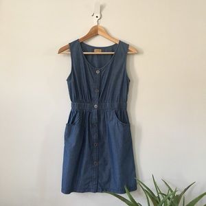 Chambray Tank Dress